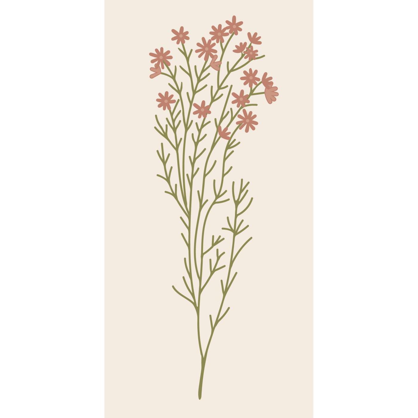 Servietter rosa blomst