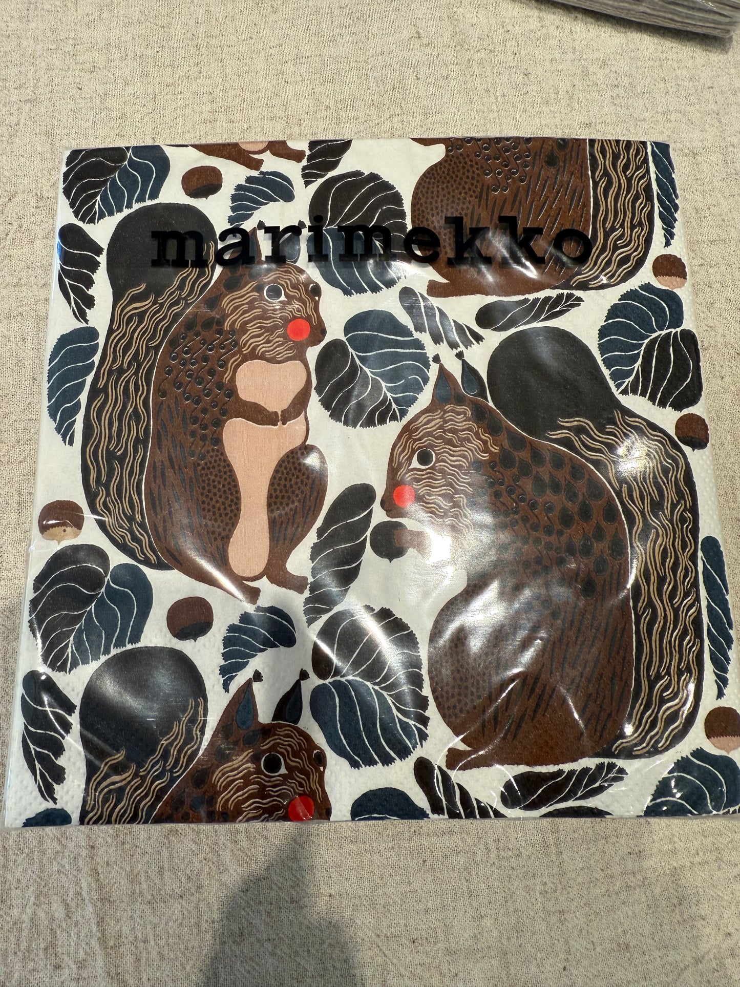 Servietter Marimekko Kurre black brown