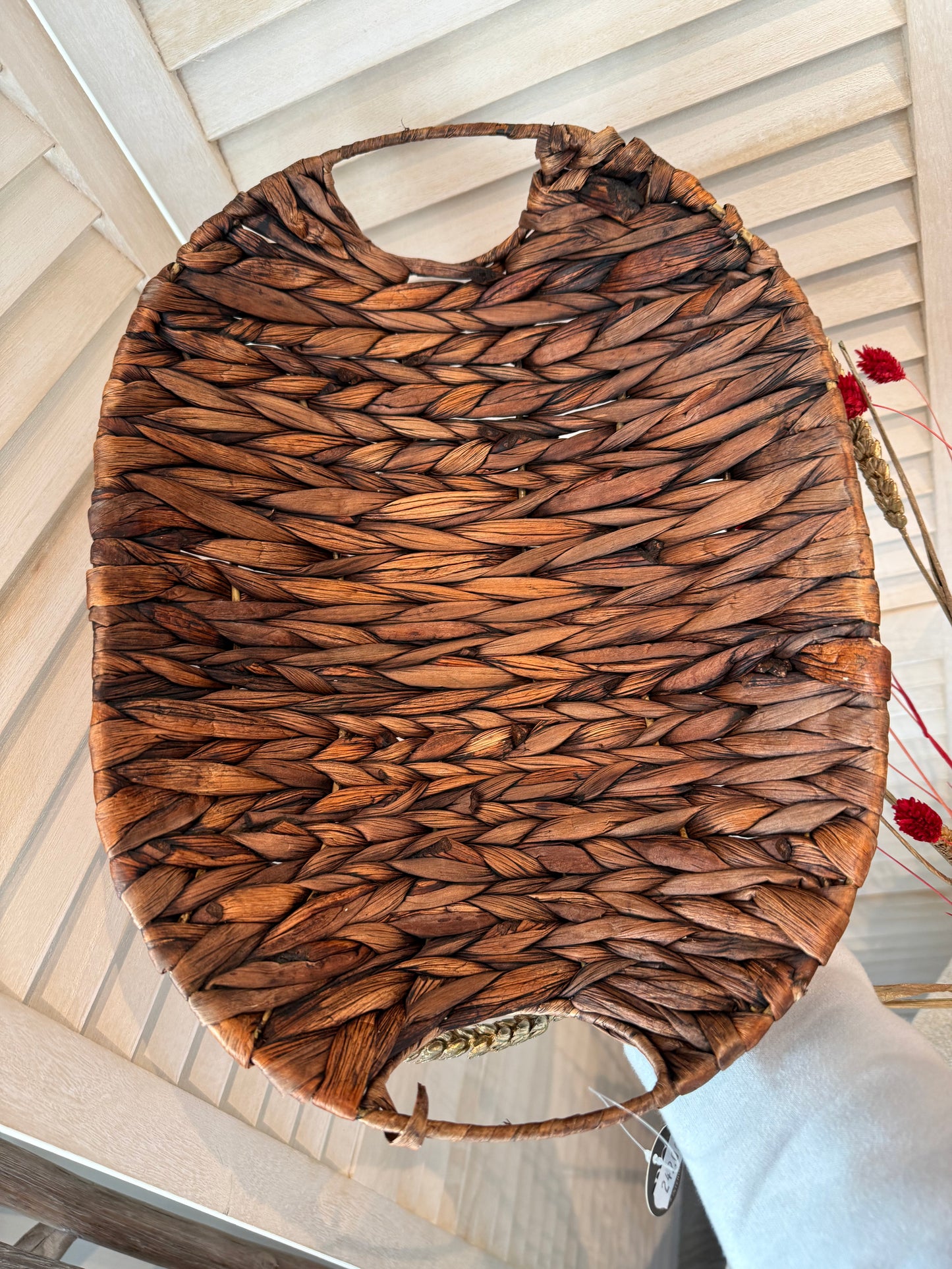 Fat mørkbrun 38x26x6.5cm