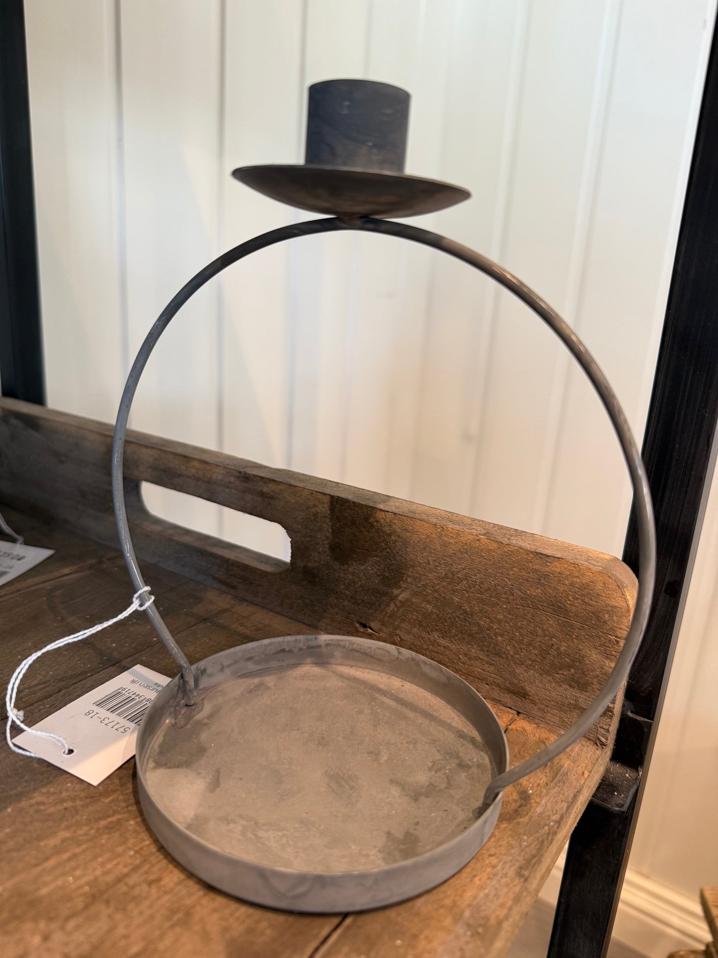 Stake til kronelys grå matt