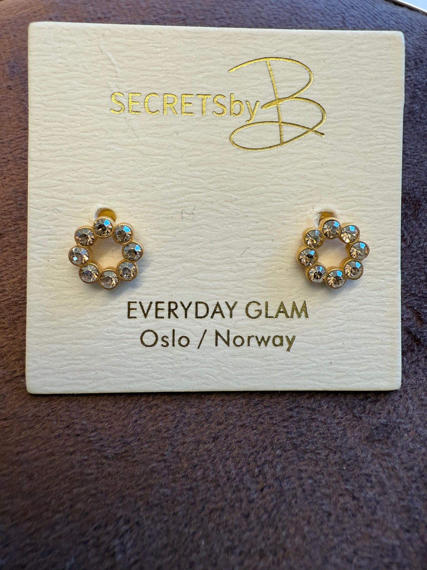 Blomster øredobber Swarovski