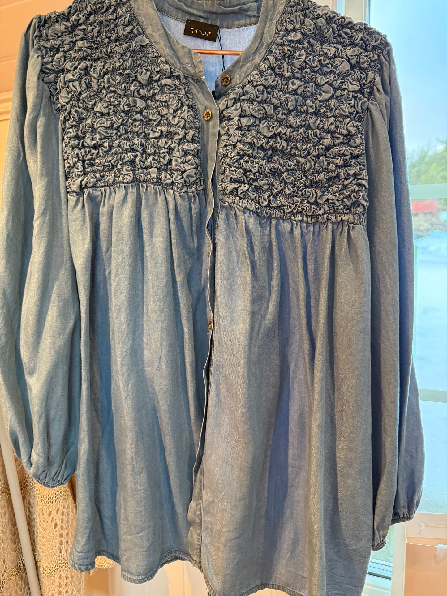 Emma bluse Tencel blå