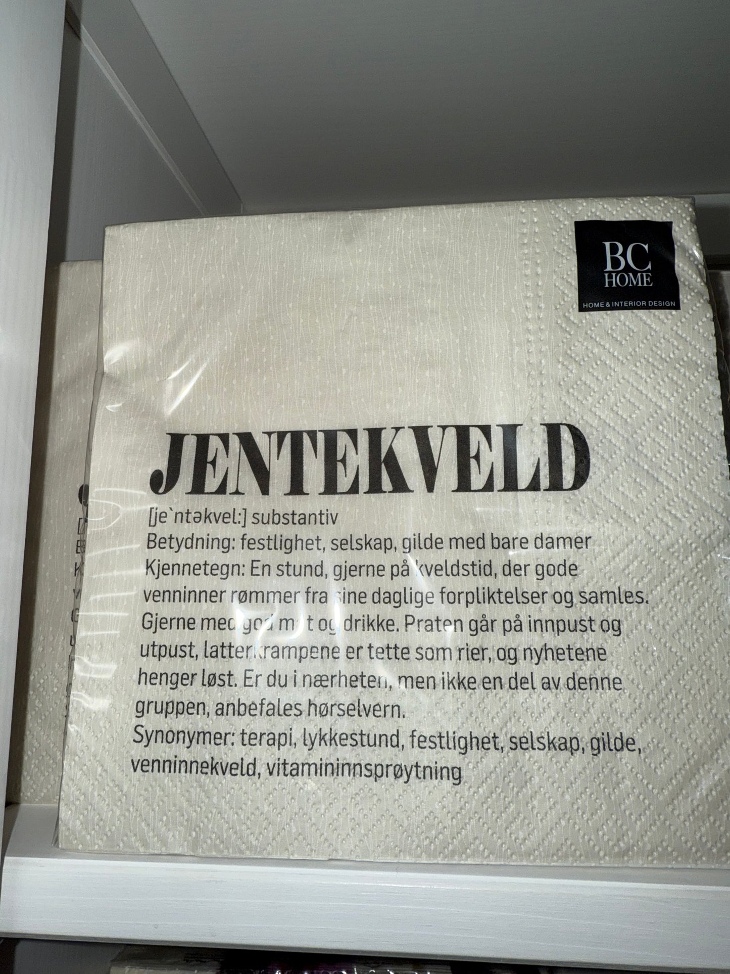 Servietter definisjon jentekveld 20stk