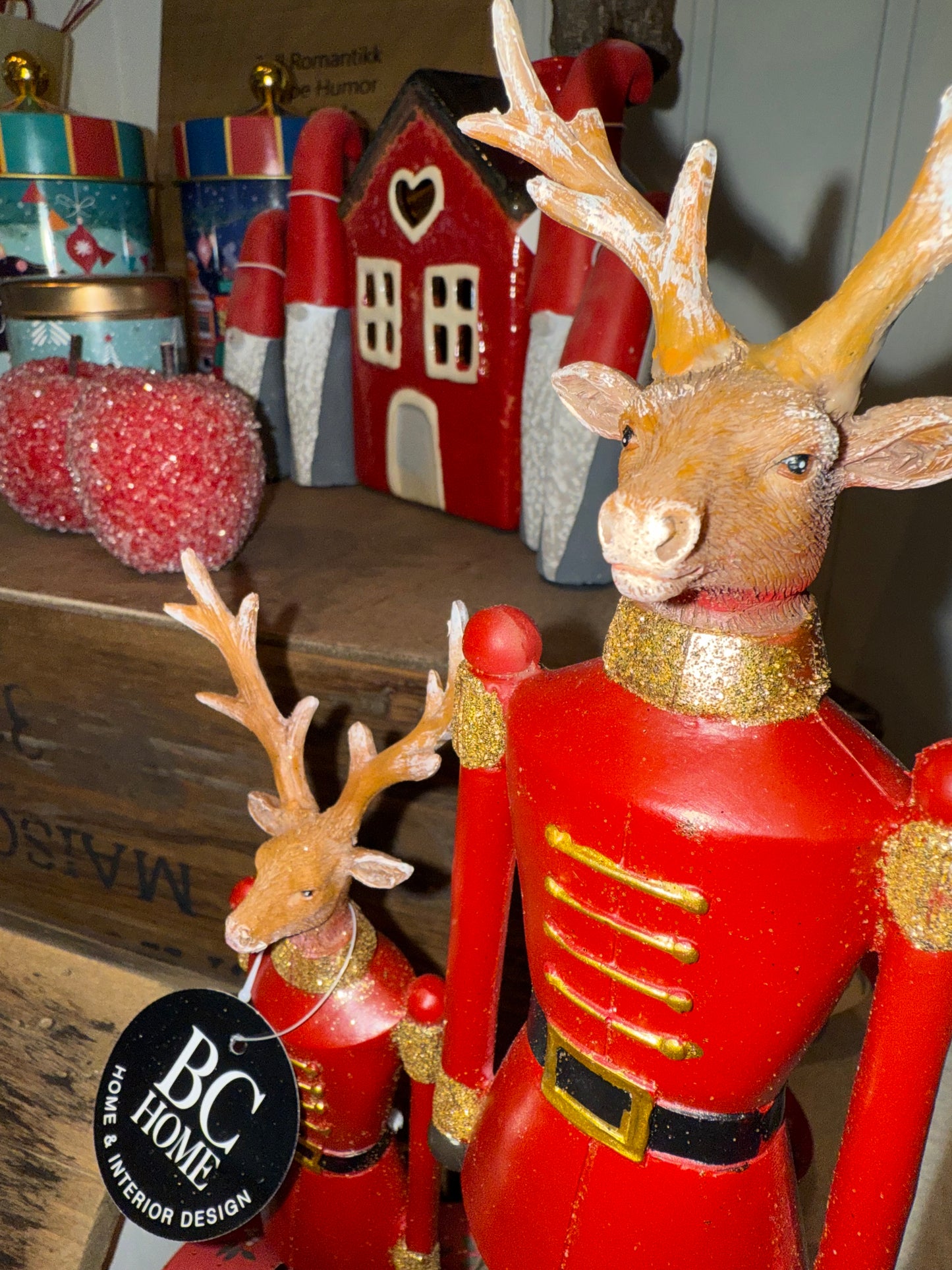 Elg stående tinnsoldat 24.5cm