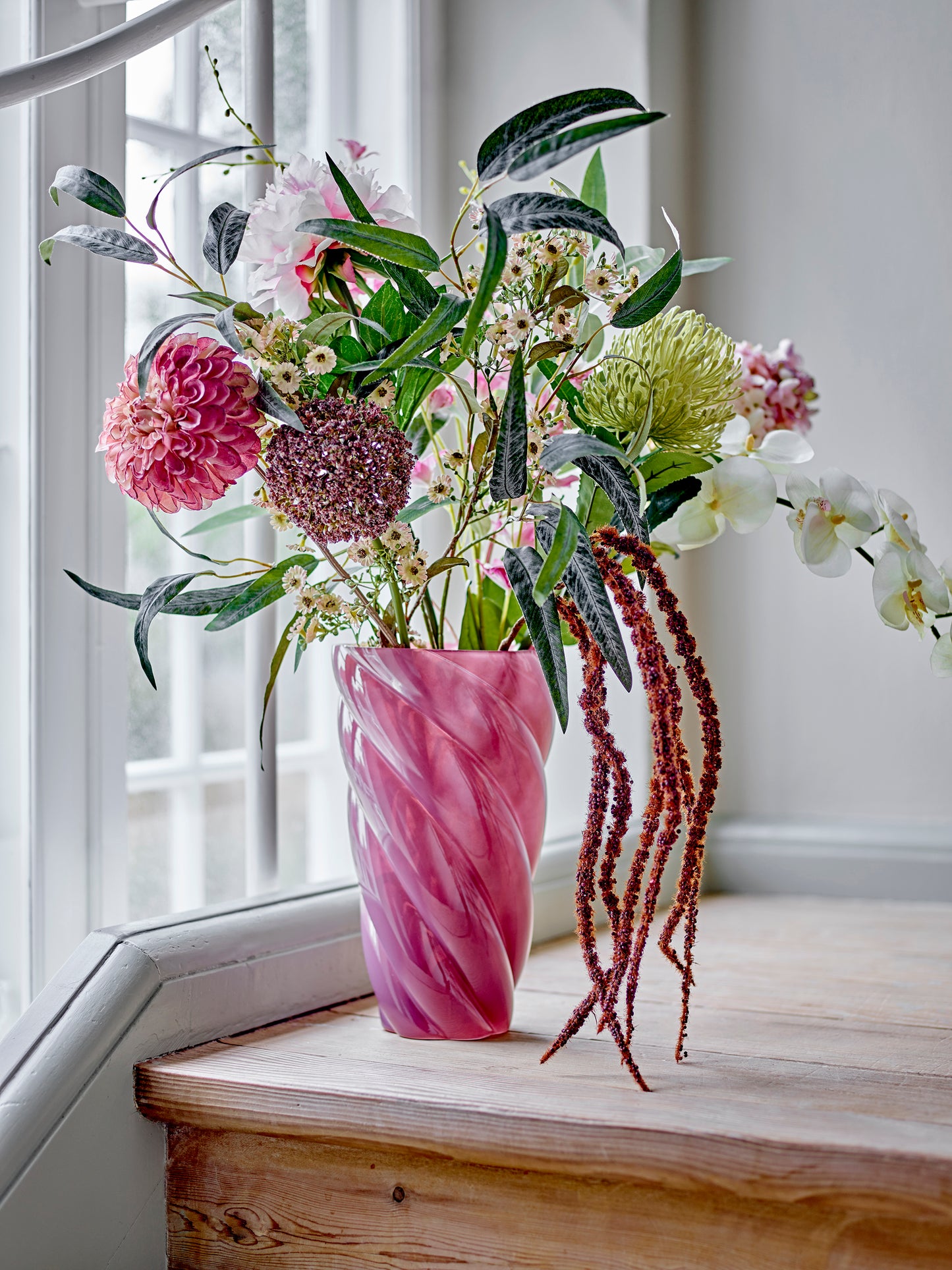 CALLO VASE ROSA 17X29CM