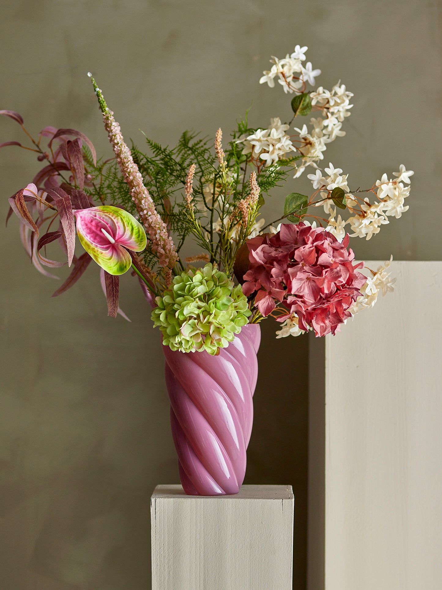 CALLO VASE ROSA 17X29CM