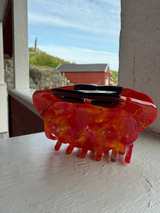 Krabbe hårklype rød