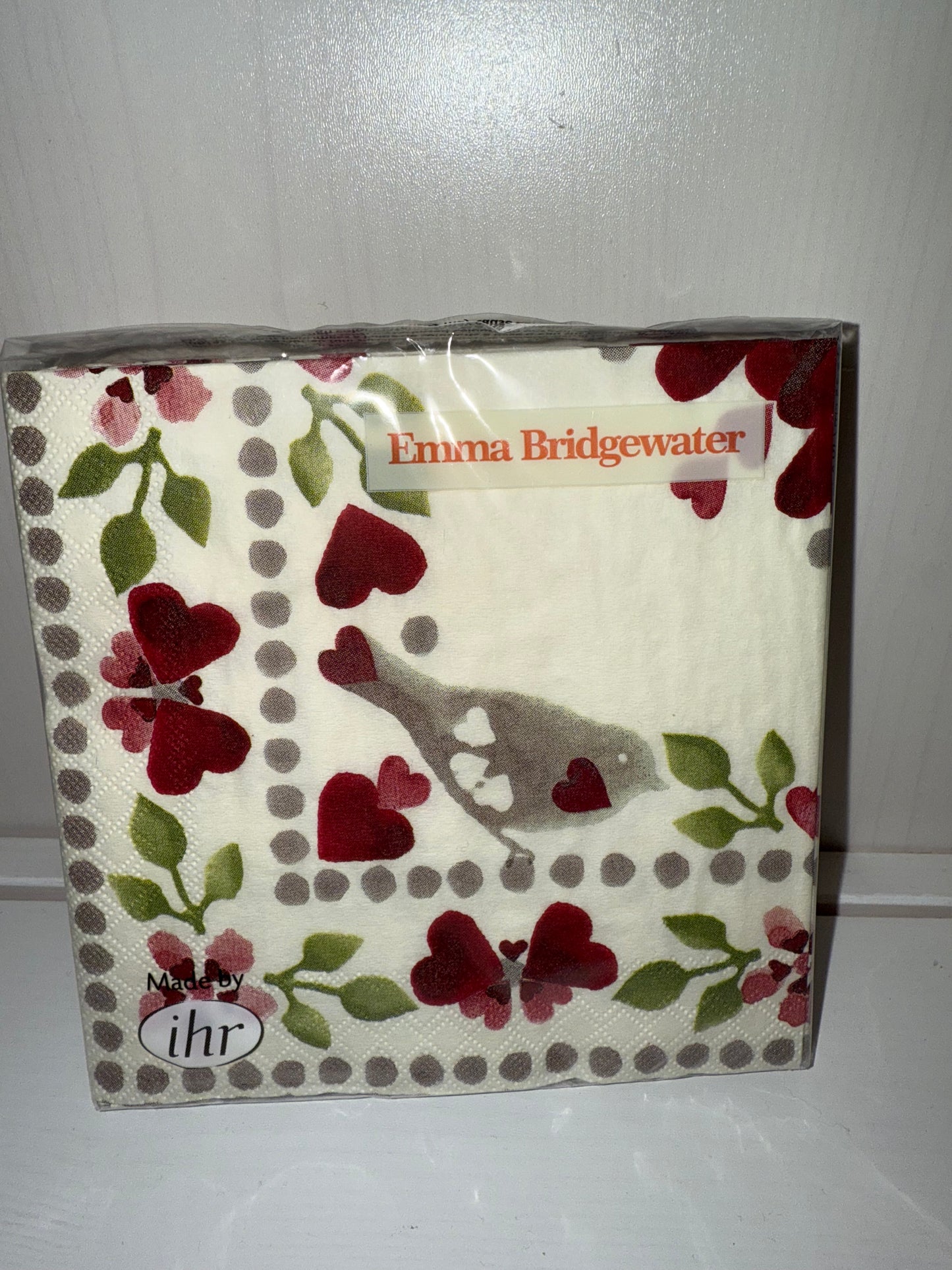 servietter kaffe. love birds cream