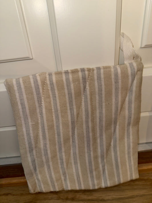 Gryteklut natur gul striper