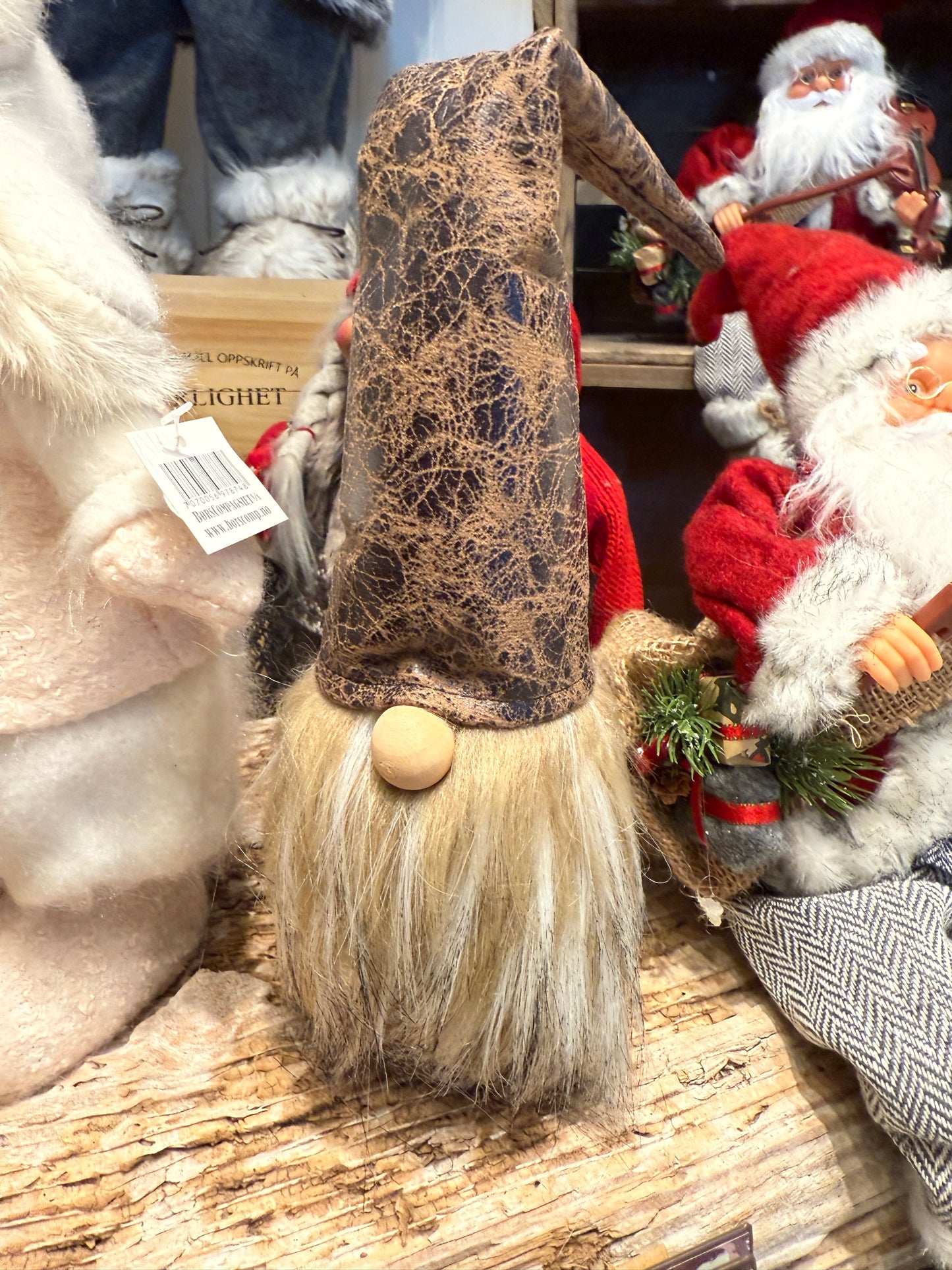 nisse med skinnlue 39cm