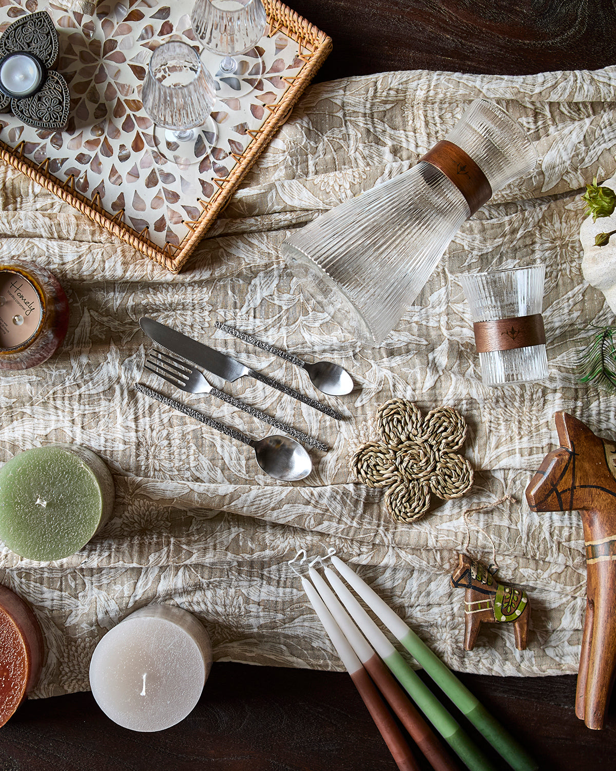 SUNNY fat rektangel. natur/beige