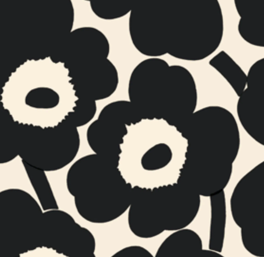 Marimekko Unikko black lunch