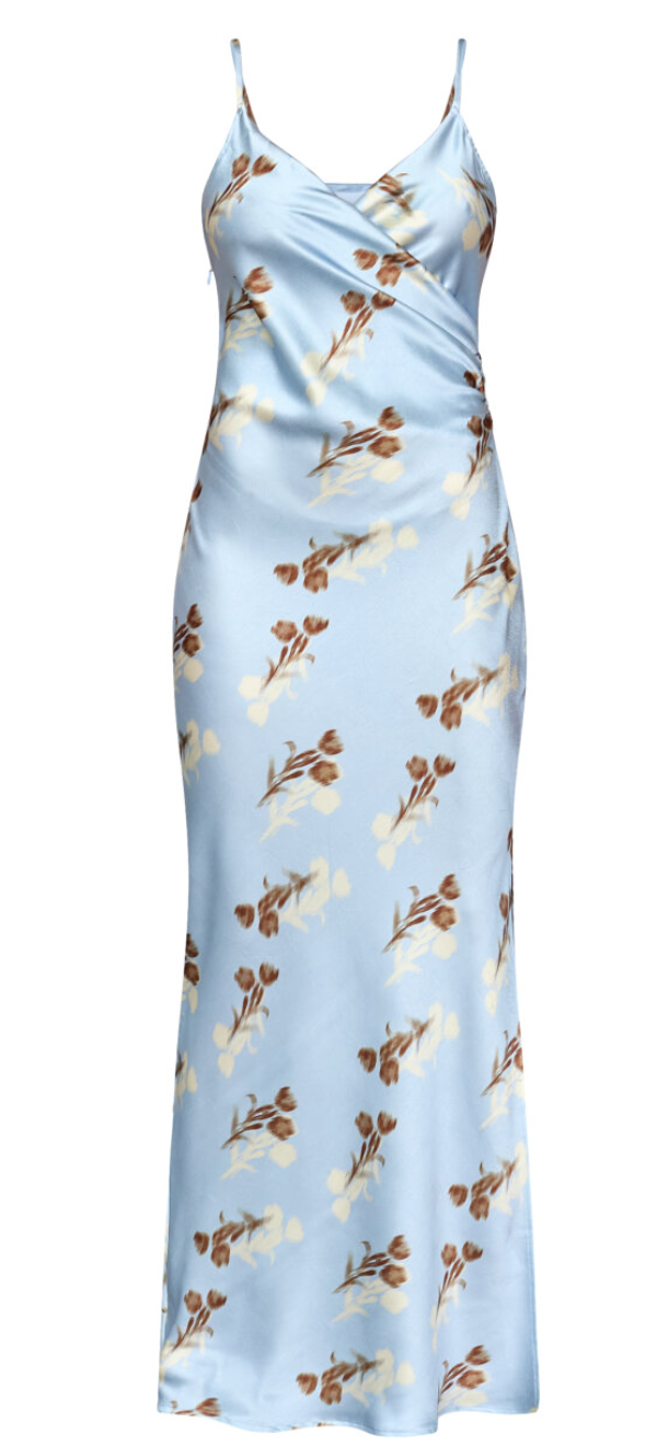 N.ERO- DR2 light blue flower kjole  (999kr)