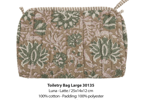 Toiletry bag Luna latte Large (toalettmappe)