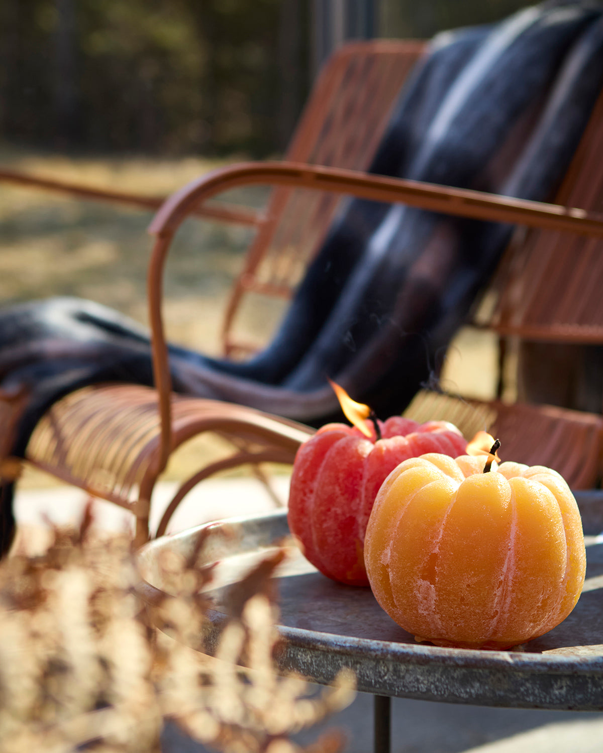 Gresskarlys 12.5x11cm gul